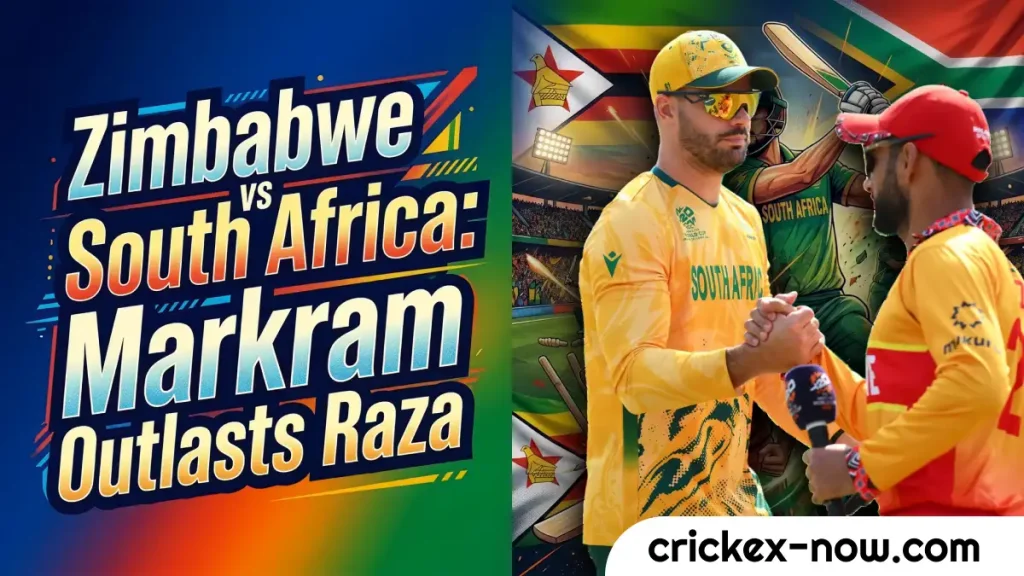 Zimbabwe vs South Africa Score Exchange : How Markram’s Calm Outlasted Raza’s Brilliance 1 Zimbabwe vs South Africa Score Exchange-How Markram’s Calm Outlasted Raza’s Brilliance