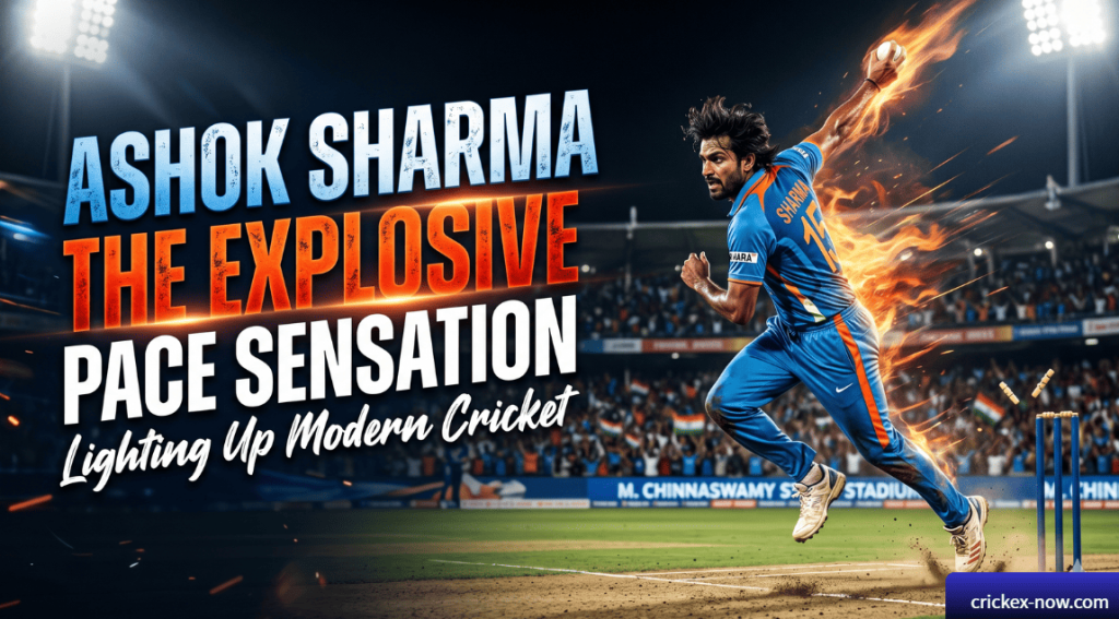 Ashok Sharma : The Explosive Pace Sensation Lighting Up Modern Cricket 1 Ashok Sharma : The Explosive Pace Sensation Lighting Up Modern Cricket