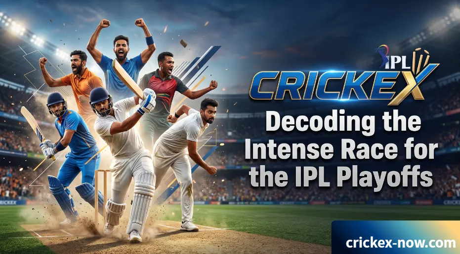 Crickex  Decoding the Intense Race for the IPL Playoffs